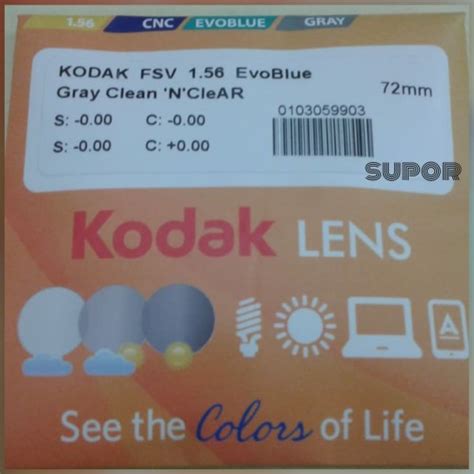 Jual Lensa Kacamata Kodak EvoBlue Photochromic Grey Anti Radiasi Blue