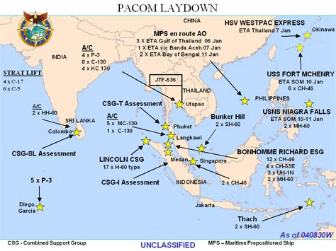 Operation Unified Assistance Maps