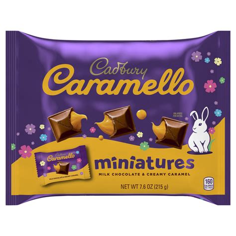 Save On Cadbury Caramello Milk Chocolate And Creamy Caramel Candy Bars Miniatures Order Online