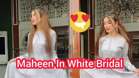 Maheen Obaid In New White Bridal Youtube