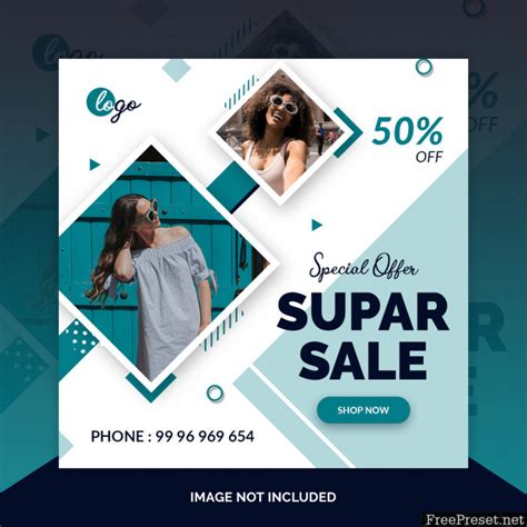 Fashion Social Media Post Design Template 5071309