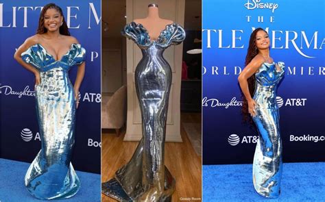 Halle Bailey Luce Vestido Sirena Que Evoca A Ariel En Premiere Fotos