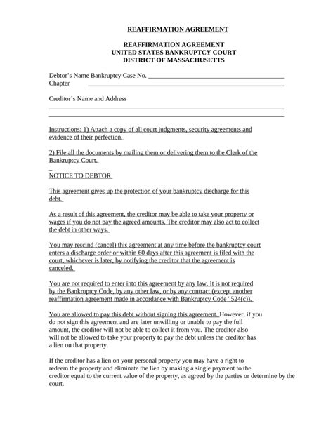 Reaffirmation Agreement Cover Sheet Instructions Fill Out And Sign Online Dochub