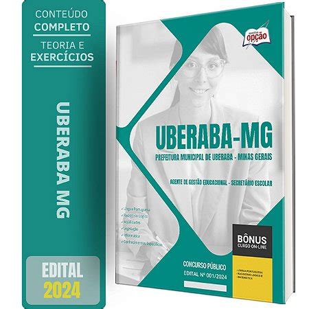 Apostila Prefeitura de Uberaba MG 2024 Agente de Gestão Educacional