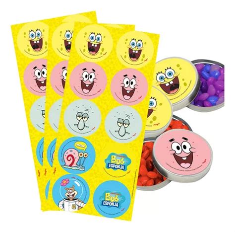 Plancha De Stickers Regina Festas Bob Esponja Bob Esponja Mercadolibre