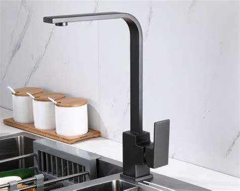 Gunmetal Grey Kitchen Mixer Hot And Cold Tap Furniture Home Living Bathroom Kitchen