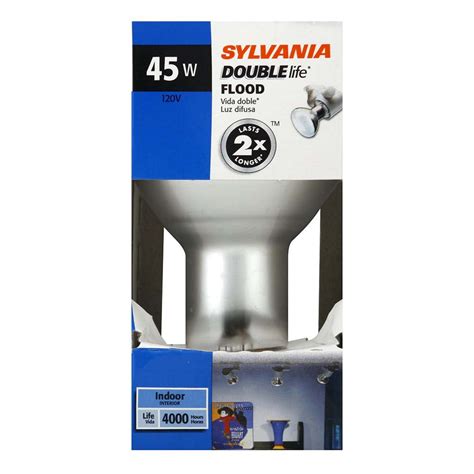 Sylvania Double Life R Watt Flood Indoor Light Bulb Shop Light