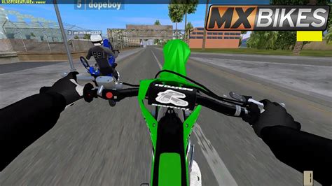 Mx Bikes Rideout Vice City Kx F Wheelies Mx Bikes Youtube