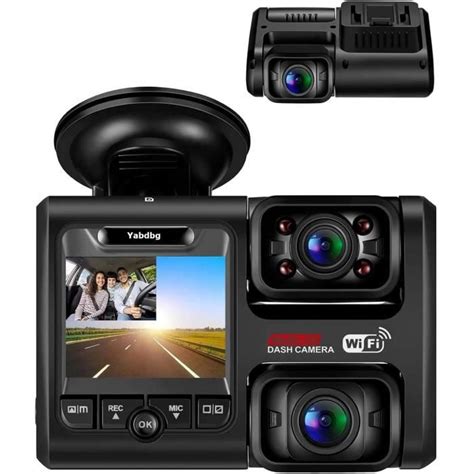 Dashcam Voiture Avant Et Arrière Double Fhd 2X1080P Ir Caméra Gps 24H