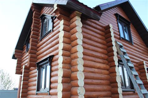 Отделка дома из бревна снаружи (70 фото) » НА ДАЧЕ ФОТО