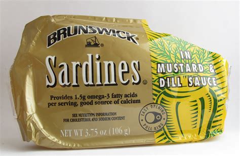 Bit Peckish: Brunswick Sardines in Mustard and Dill Sauce.