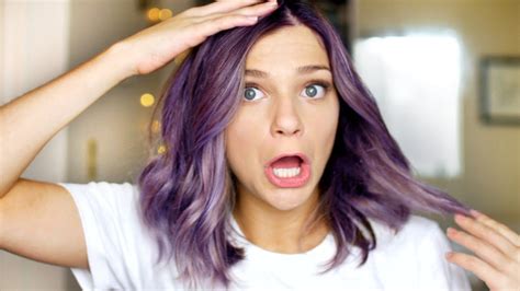 Dying My Hair Purple Youtube