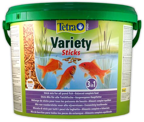 Tetra Pond Variety Sticks 10l 1650g Bucket Floating Fish Food Koi Tetra
