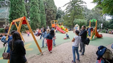 Inaugurata La Nuova Area Giochi A Villa Sciarra