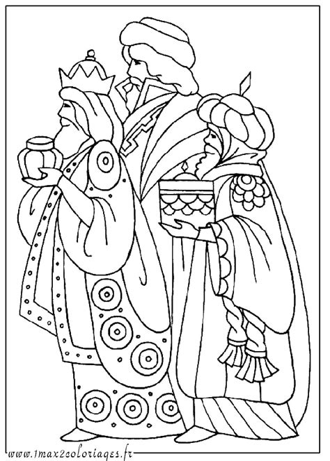 Coloriage De Noel Gaspard Melchior Et Balthazar Les Rois Mages A