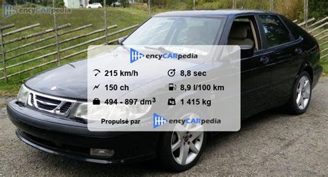 Saab 9 3 2 0t Fiches Techniques 2001 2002 Performances Taille