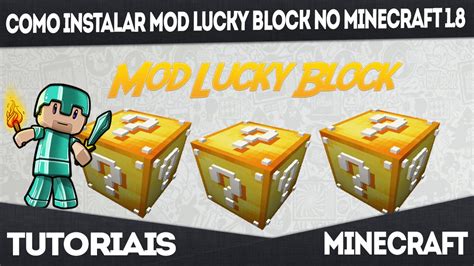 Como Instalar MOD Lucky Block No Minecraft 1 8 0 1 8 8 YouTube