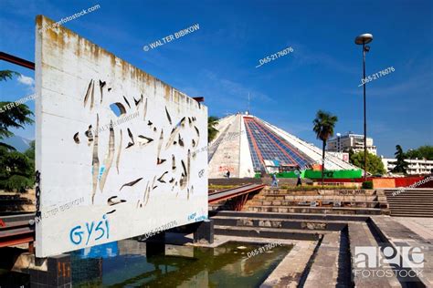 Albania Tirana The Pyramid Former Tomb Of Communist Era Leader Enver