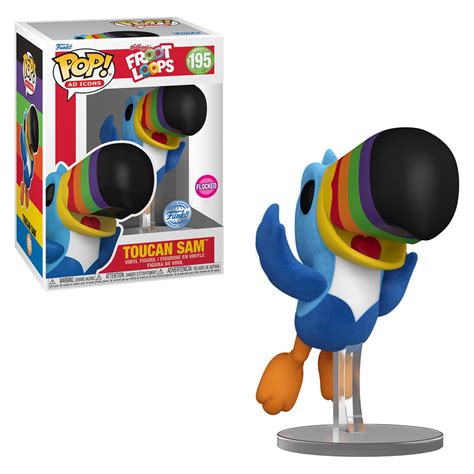 Funko Pop Ad Icons Froot Loops Exclusive Toucan Sam 195 Flocked