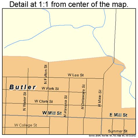 Butler Missouri Street Map 2910054