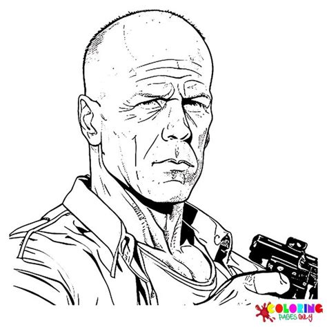 19 Free Printable Bruce Willis Coloring Pages