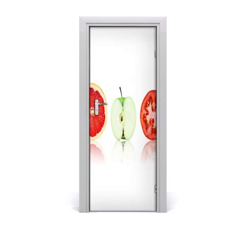 Autocollant De Porte Fruits Et L Gumes Tulup Fr