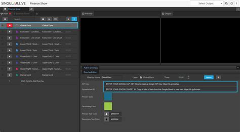 finance show theme singularlive support portal