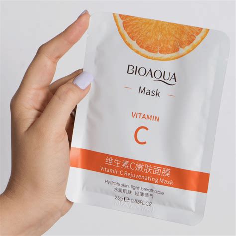 Mascarilla O Velo Facial Vitamina C Bioaqua Potente Antioxidante