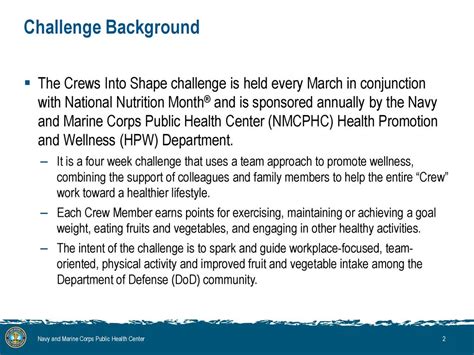 Crews Into Shape 2015 Challenge Ppt Download