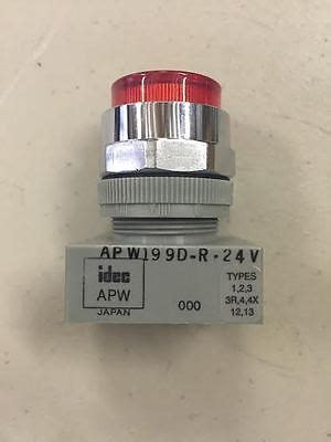 APW199D R 24V Idec Red Pilot Light EBay