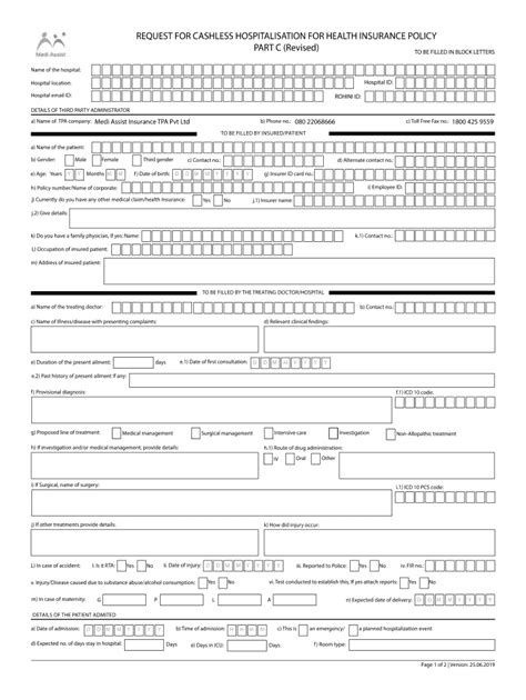 Medibuddy Claim Form Fill Online Printable Fillable Blank Pdffiller