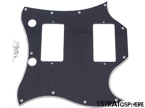 Epiphone Sg Standard Full Face Pickguard Guitar Part Black 5 Reverb