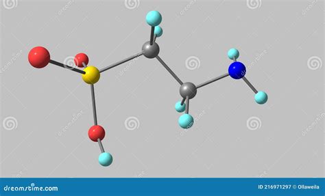 Taurine Molecular Structures Sulfonic Acid D Model Structural