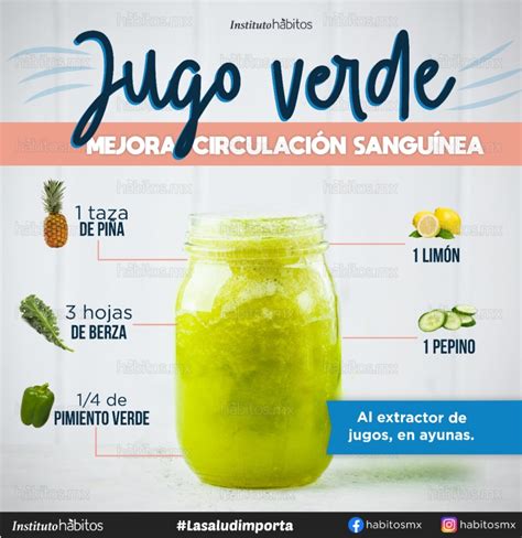 Jugo De Verduras Para Mejorar La Circulación… Hábitos Health Coaching