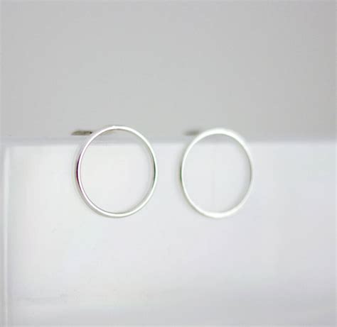 Sterling Silver Open Circle Earrings By Fawn And Rose