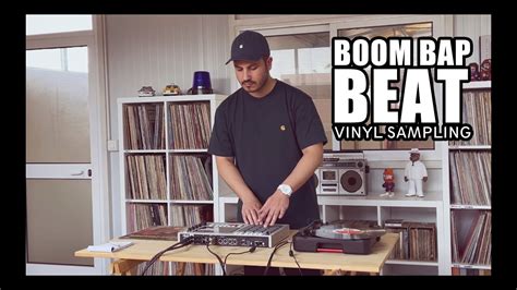 BOOM BAP BEAT Vinyl Sampling With Akai Mpc Live II Retro YouTube