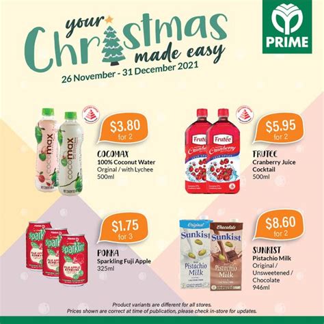 Dec Onward Prime Supermarket Christmas Promotion Sg