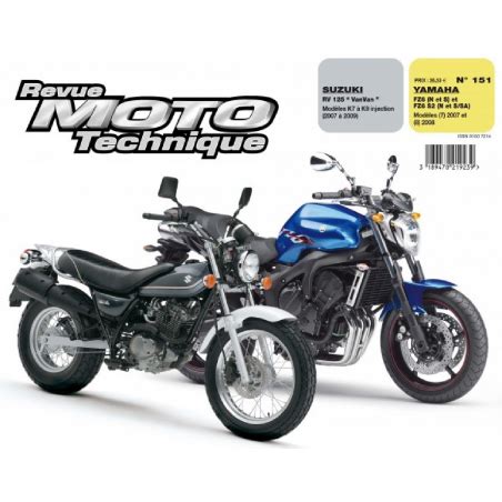 REVUE MOTO TECHNIQUE YAMAHA FZ6 de 2007 à 2008 RMT 151