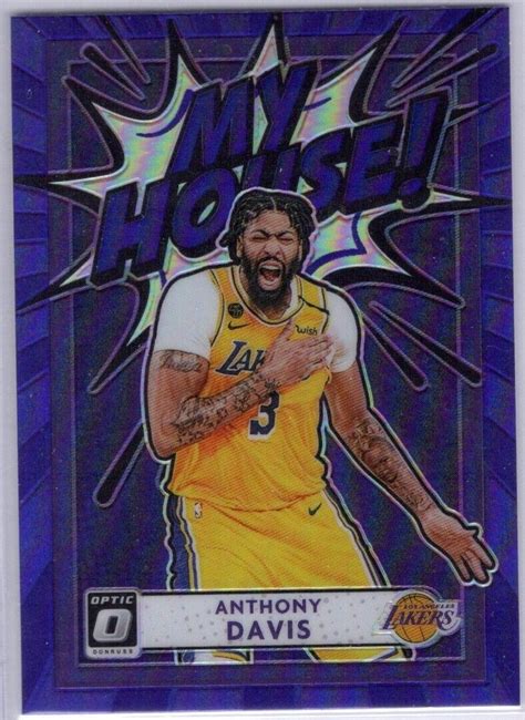 2020 2021 Anthony Davis No 20 SP Donruss Optic My House Purple Prizm