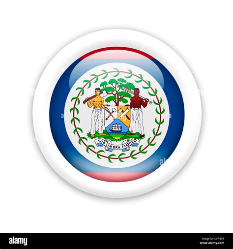 flag  belize stock photo alamy