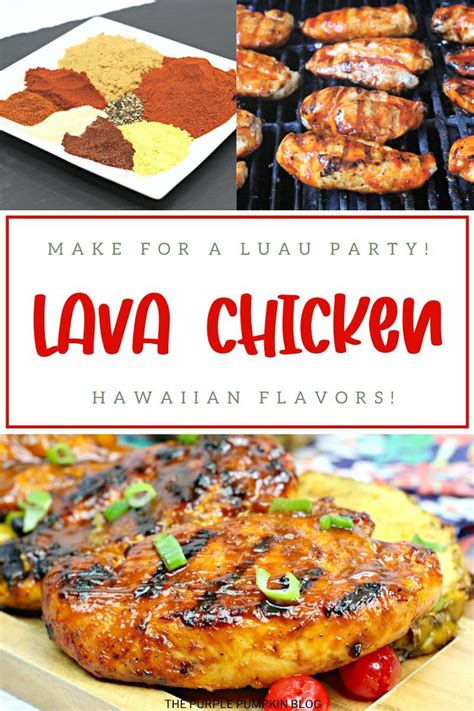 Hawaiian Barbecue Chicken Sweet And Spicy Luau Lava Chicken