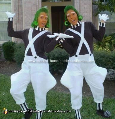 Cool Homemade Willy Wonka and Oompa Loompa Costumes