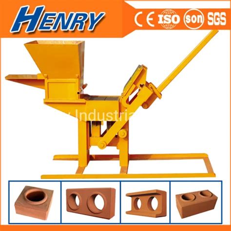 German Manual Clay Soil Interlocking Block Brick Machine Concrete