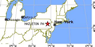 Hazleton, Pennsylvania (PA) ~ population data, races, housing & economy