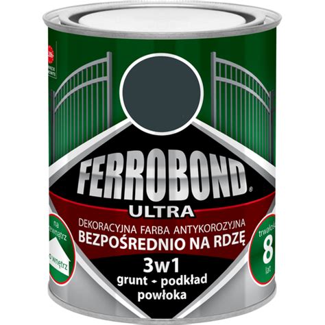 Farba Antykorozyjna Ferrobond Ultra P Mat Antracyt Ral L