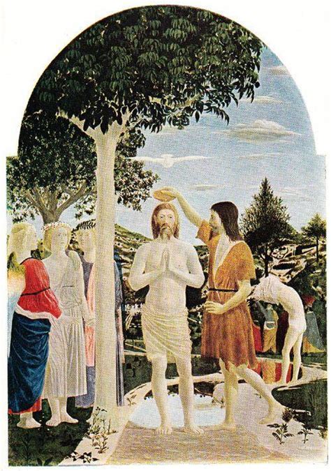 Piero Della Francesca The Baptism Of Christ Old London Gallery Painting