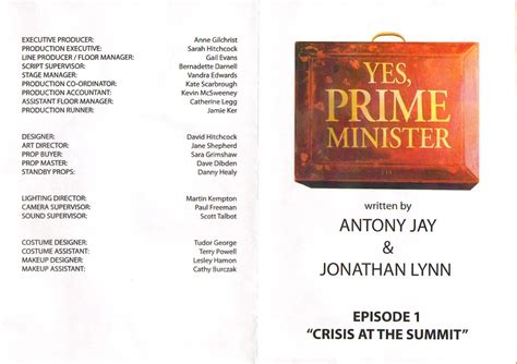 Sitcom Recording Leaflets: New Yes, Prime Minister – Dirty Feed