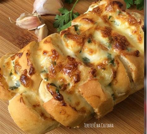 Pão de Alho requeijão Receitas fáceis por Teresa Newman