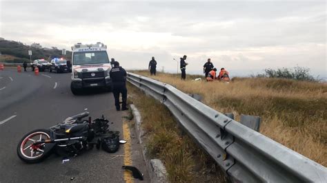 Dos lesionados tras accidente de motocicleta en Boulevard de la Nación