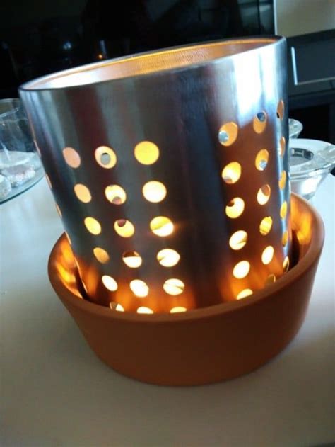 Terracotta Pot Heater Made With Just 3 Ikea Items Ikea Hackers Diy